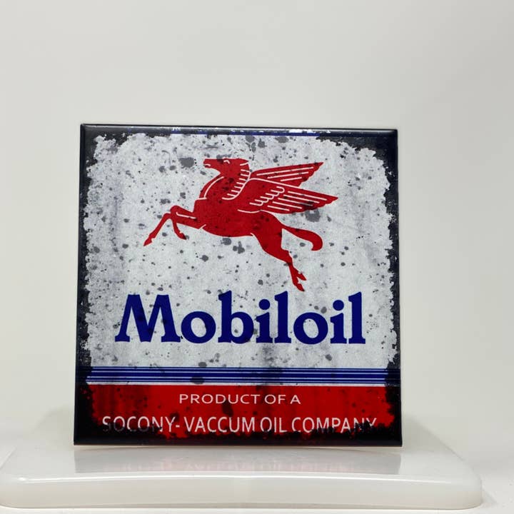 American Brand Studio - Wholesale Coasters - Mobil Oil Coaster