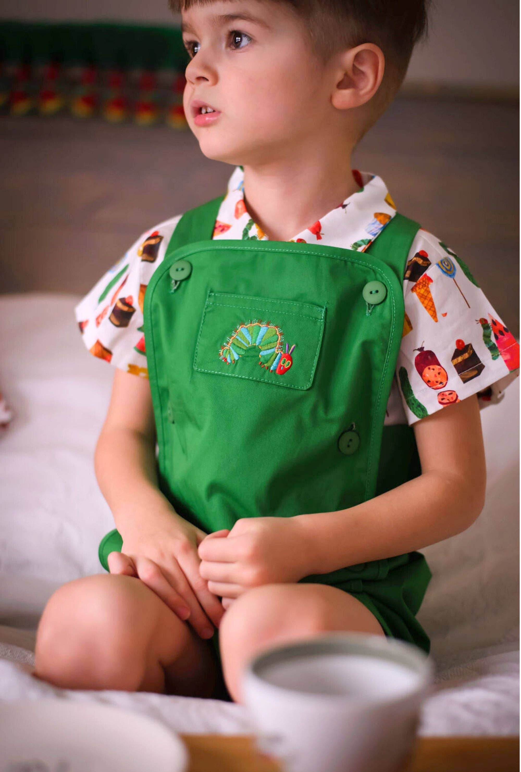 Little Goodall - Wholesale Button Down Shirt - Kids - Very Hungry Caterpillar™ Party Food Shirt1
