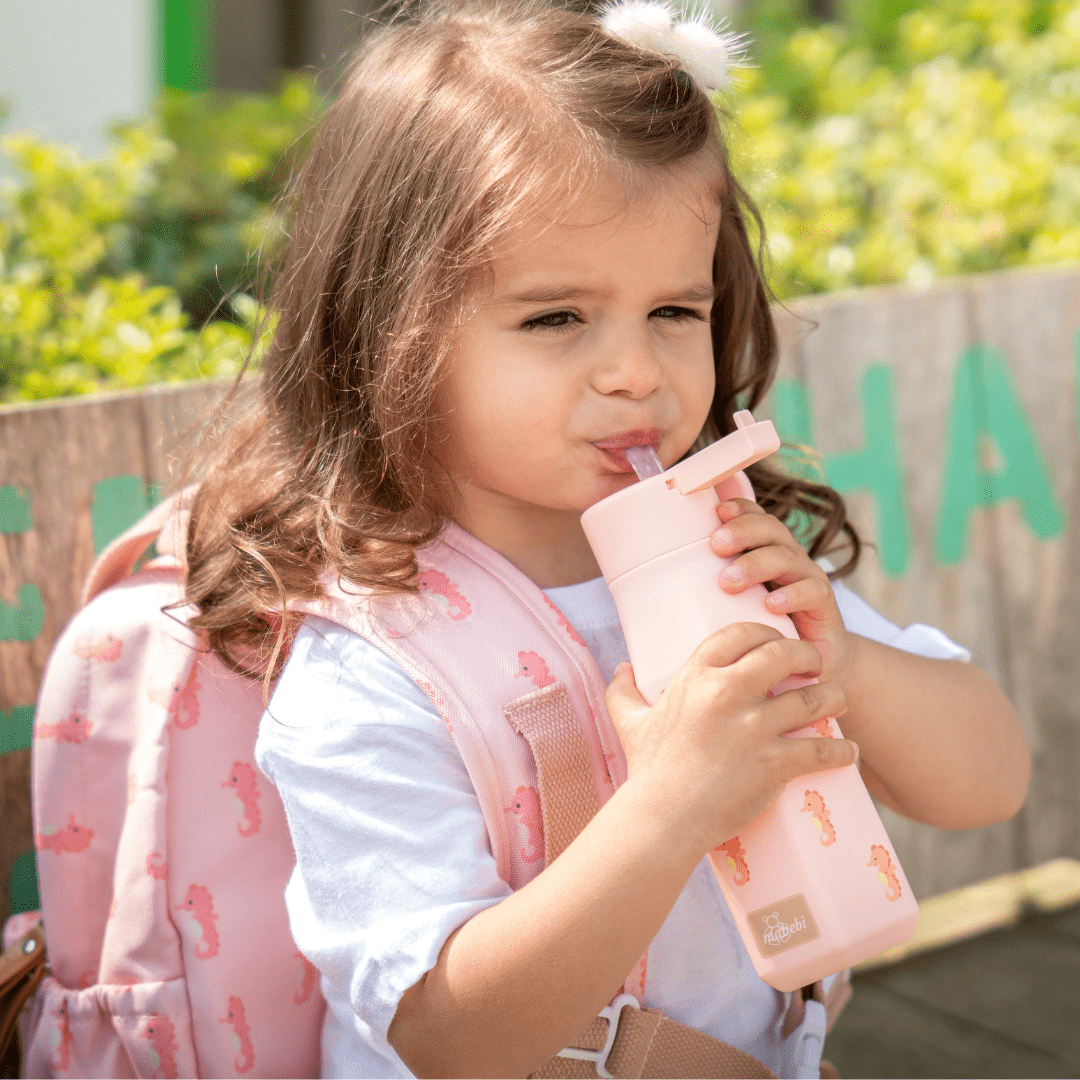 Mabebi – Garrafa de água por atacado – Garrafa Akron | Cavalo-marinho | Rosa1