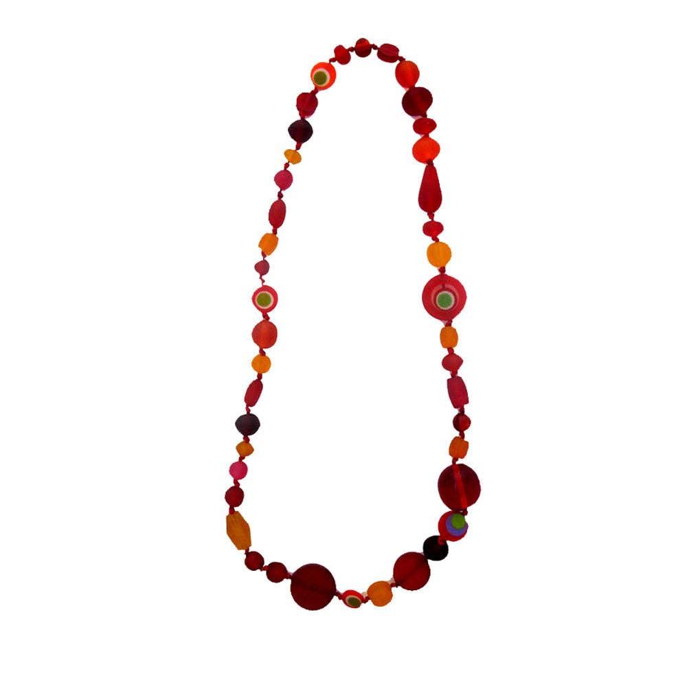 Red Theme Lolly Shoppe Resin Bead Resin Necklace for wholesale on Faire2