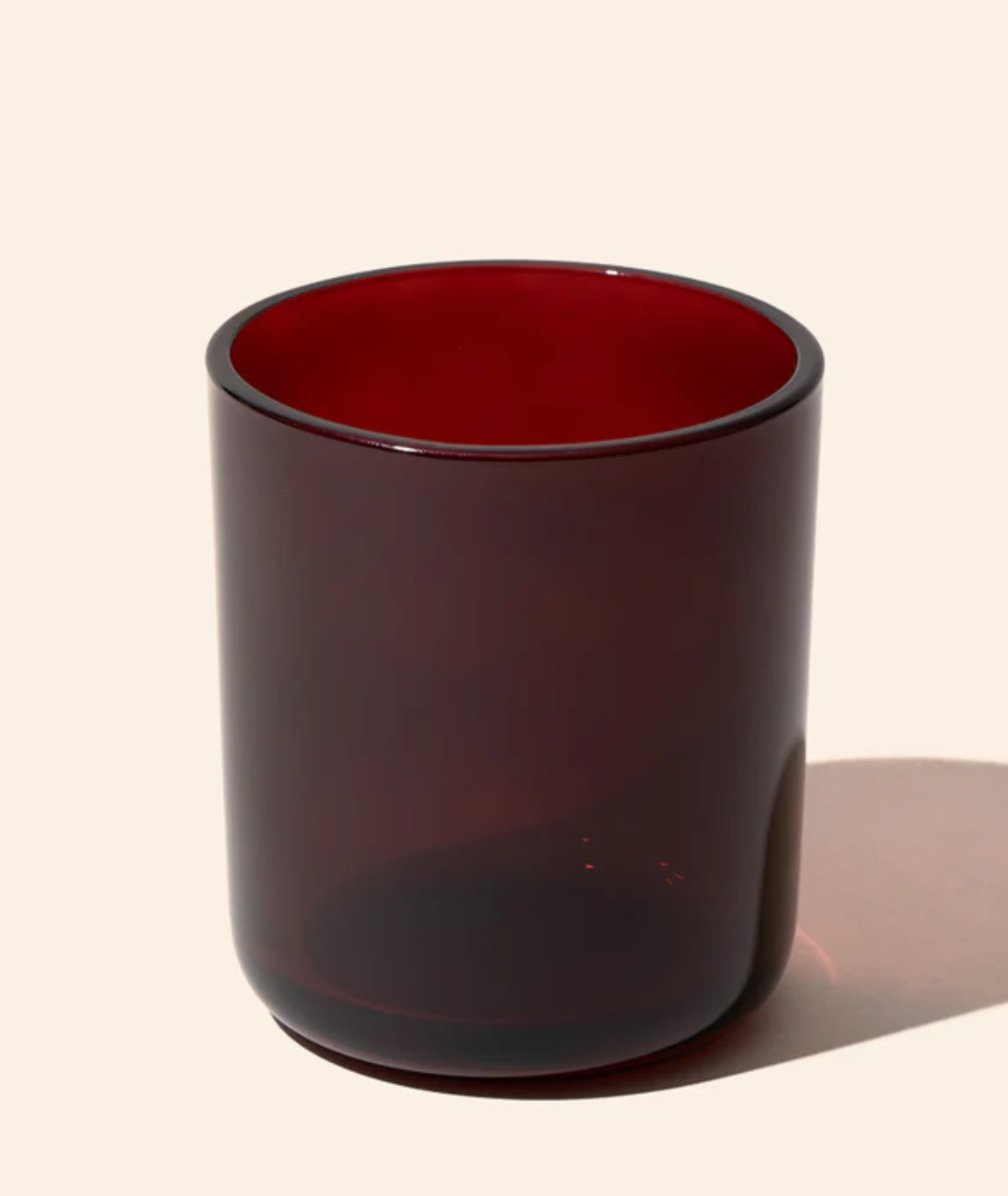 Candle Cabana - Wholesale Jar/Filled Candle - 12 oz Dark Red Translucent Vessel - 100% Natural Soy Candle1