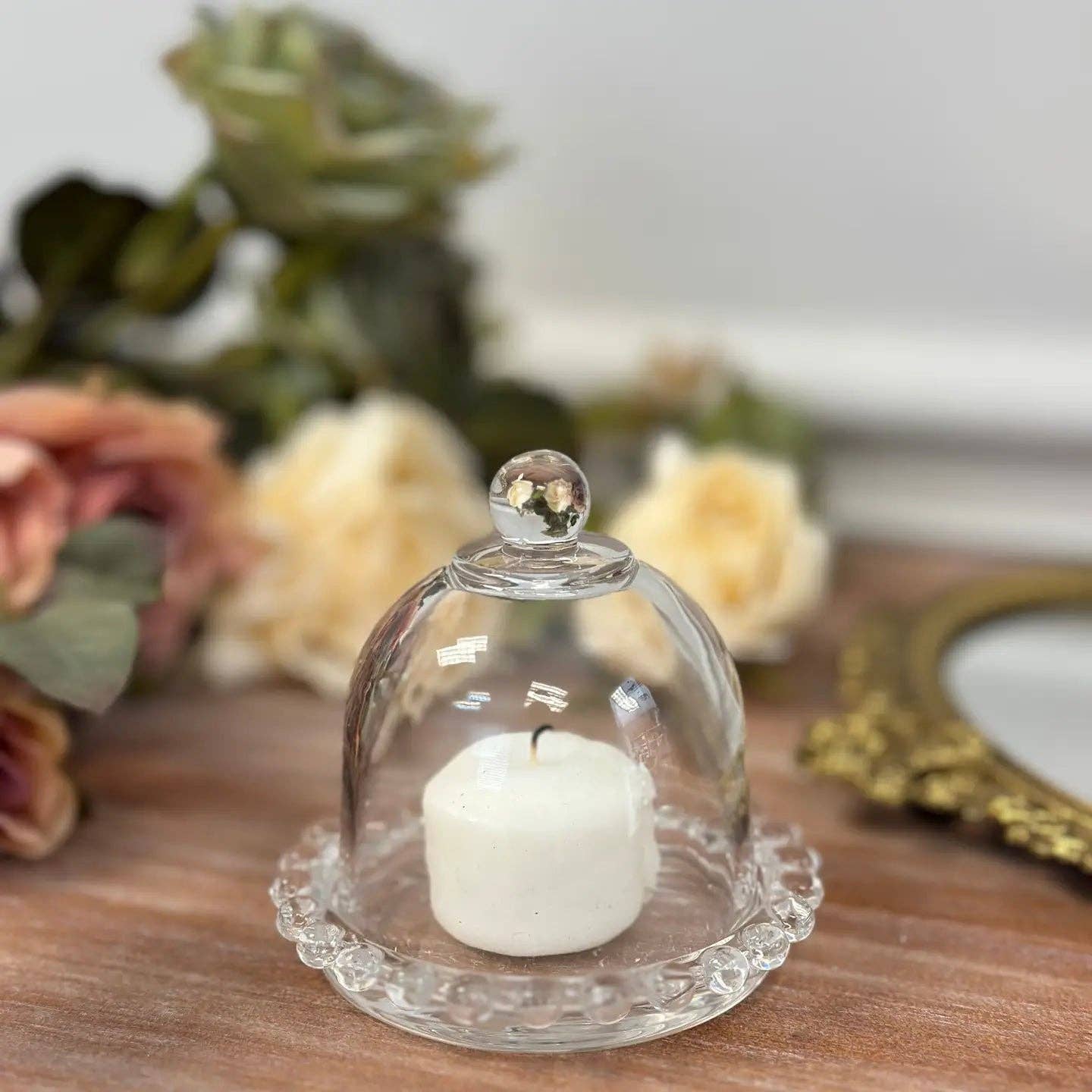 Mothology Home - Vendita all'ingrosso Decorazioni da tavolo - Campana in vetro con base0