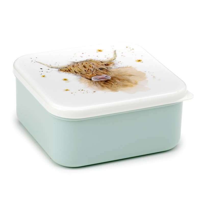 Puckator Ltd - Wholesale Broodtrommel/lunchdoos - Set van 3 lunchbox snackpotten M/L/XL - Highland Coo Cow3