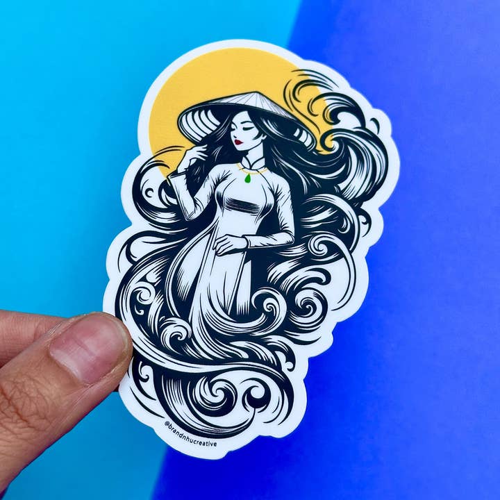 Goddess of the Moon Sticker for wholesale by Brand Nhu Creative Studio