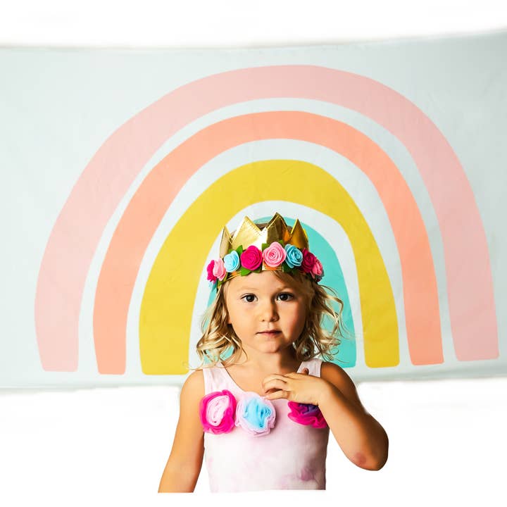 Pastel Rainbow Tapestry – Watercolor Wall Hanging for wholesale by Birdy Boutique LLC.