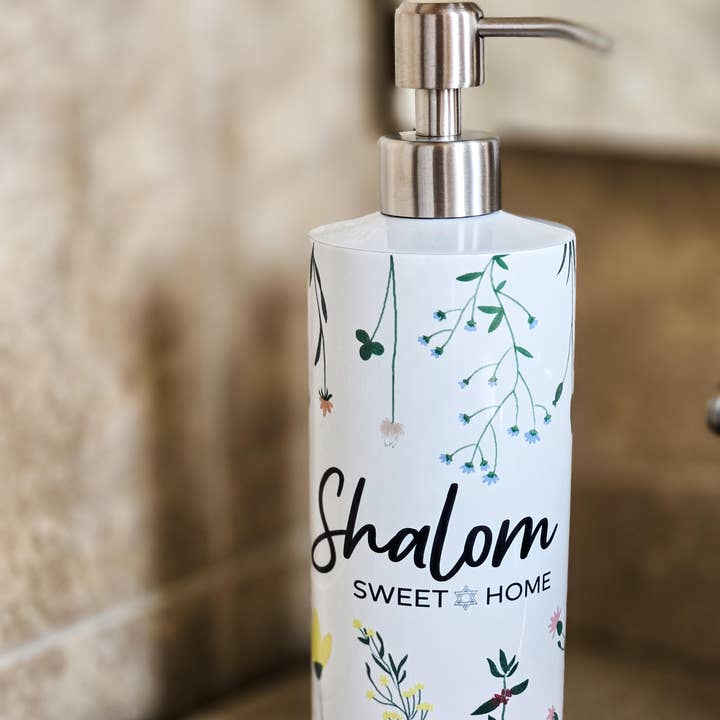 Salt Sparkle Shalom - Wholesale Soap dispenser - Wildflower Shalom Sweet Home Soap Dispenser