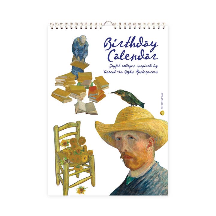 Collages de calendrier d'anniversaire 'Vincent van Gogh' A4 pour la vente par Lylies