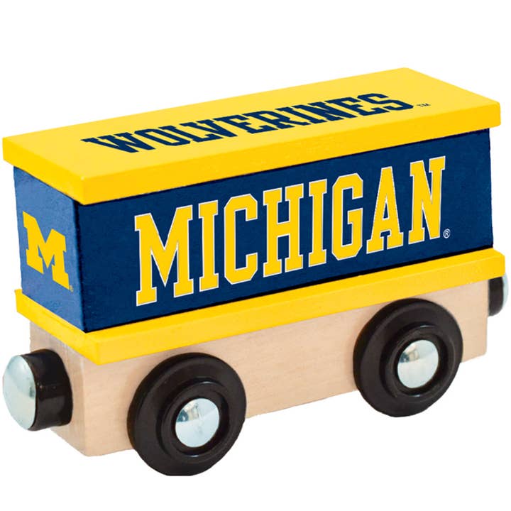 Michigan Wolverines Toy Train Box Car for wholesale by Masterpieces Puzzles