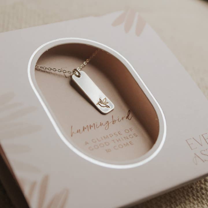 Hummingbird Bar Necklace for wholesale by Ever Aster