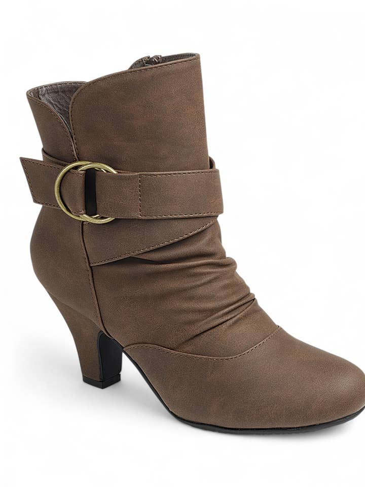 Women Low Heel Ankle Booties FL-MAGGIE-49 for wholesale by FASHION EMPORIO