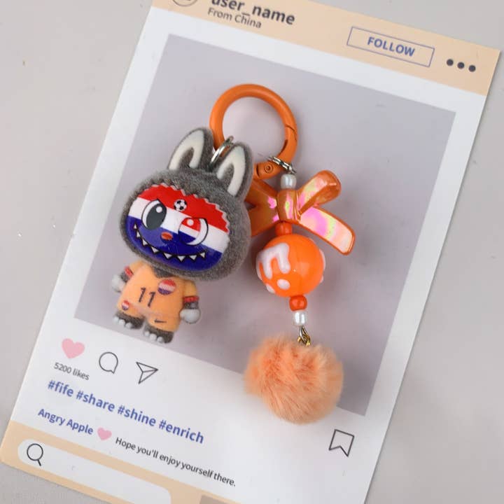 Lilyrosy(Duty free) - Wholesale Keychain - Women's - Netherland World Cup Series Labu Keychain,hoiliday gift3