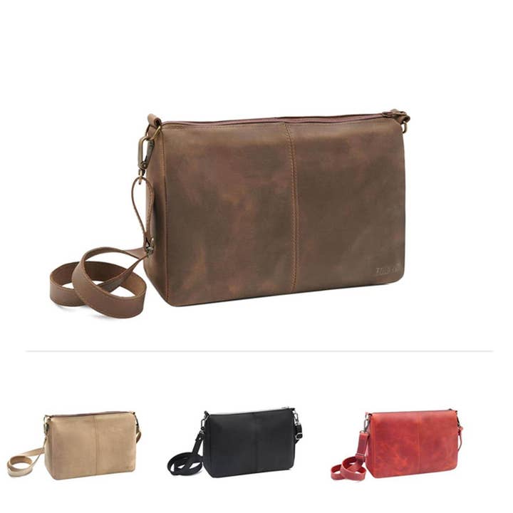 THEWO | ”Anna” vintage läder handväska för wholesale av Thielemann Leather Manufacturer