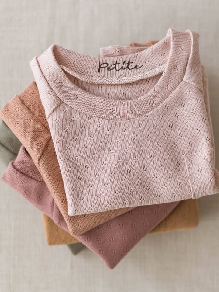 Baby t-shirt / cotton pointoille for wholesale by PETITE EvelinaApparel
