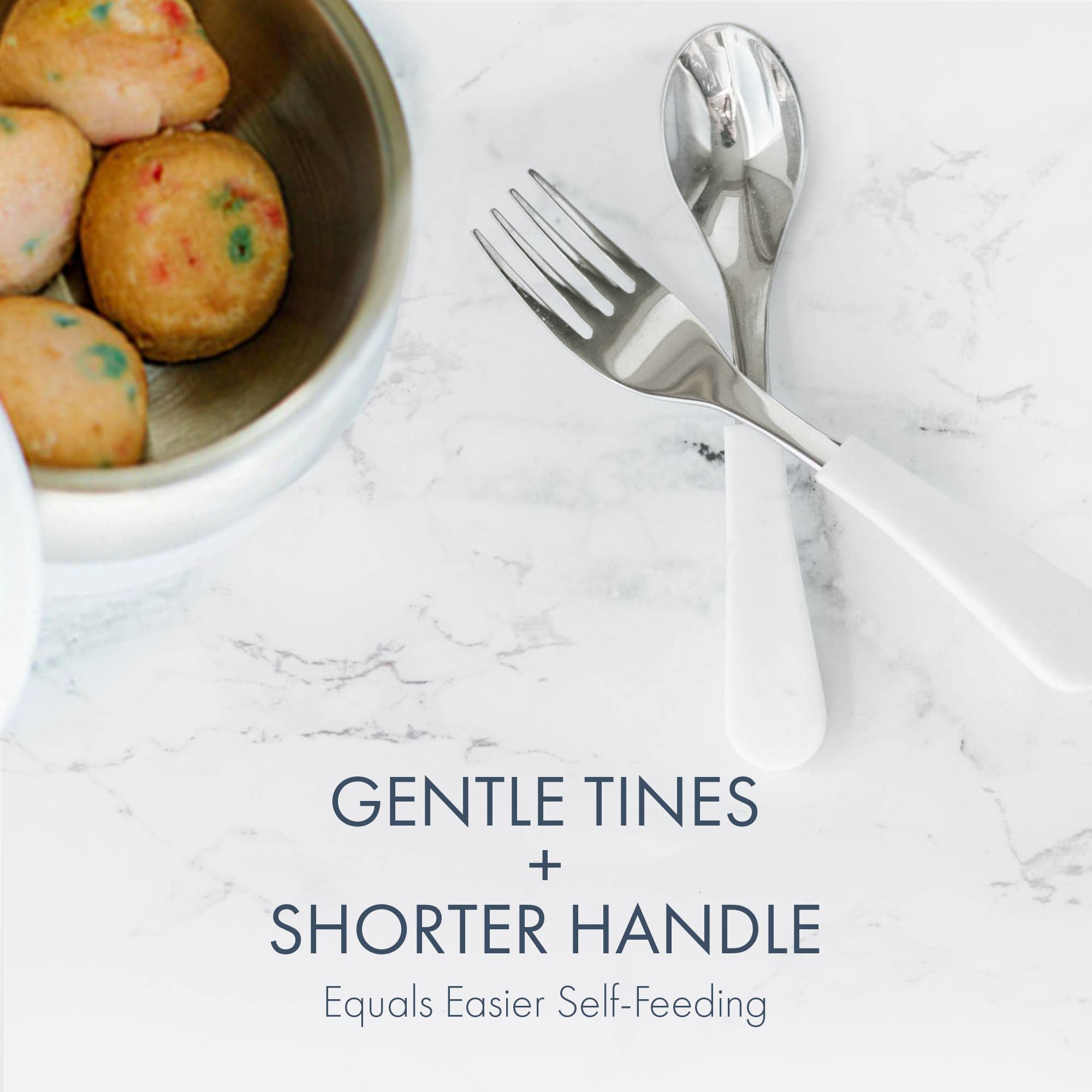 Avanchy - Wholesale Flatware Set - Kids & Baby - Avanchy Stainless Steel Baby Forks, 2 Pack22