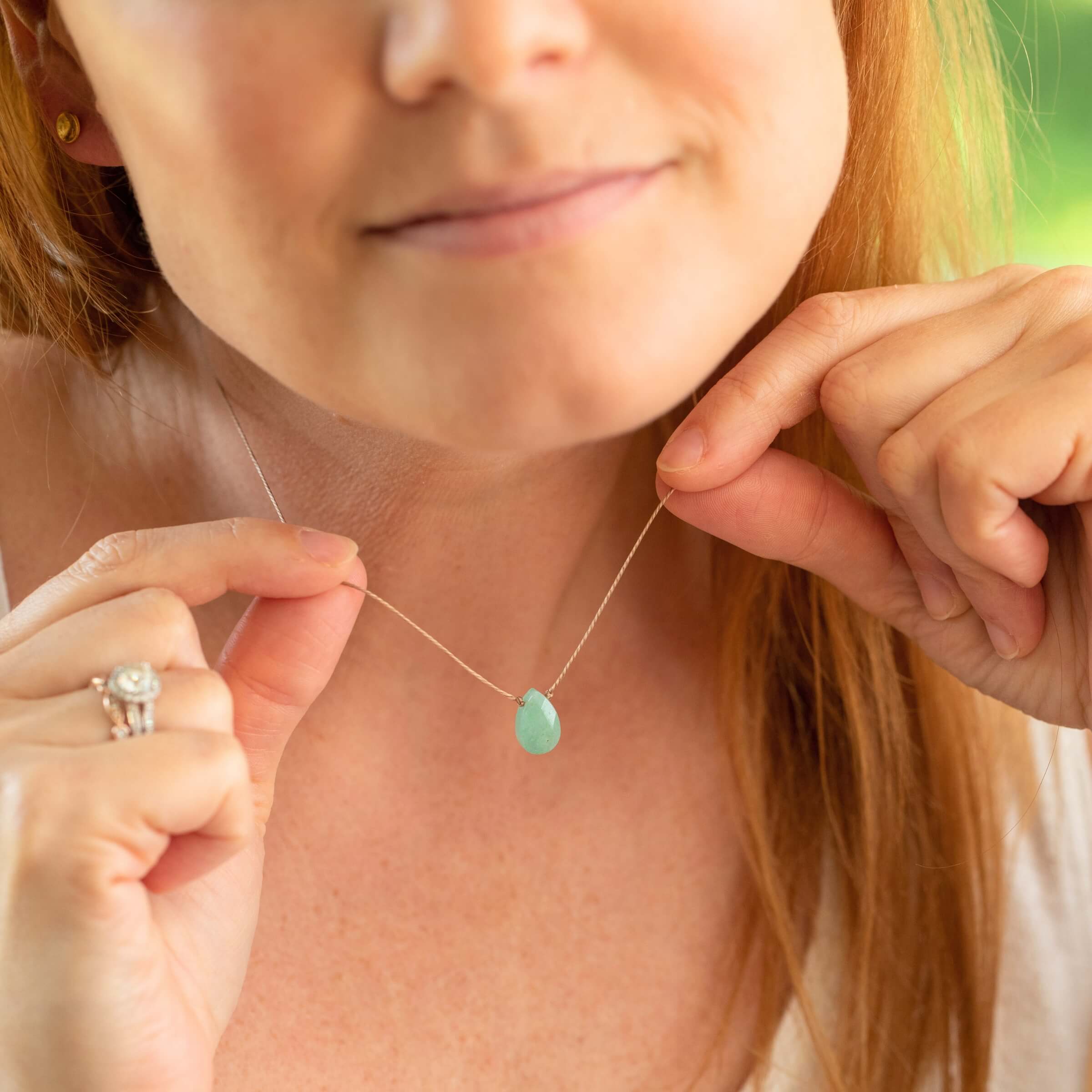 SoulKu – Engroshandel Halskæde med vedhæng – Grøn Aventurin Sjæle-Fyldt af Lys Halskæde til Helbredelse2