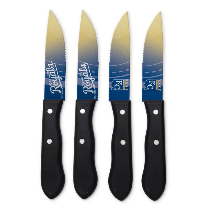 MLB Kansas City Royals 4pc Steak Knife Set for wholesale by Inglasco Inc.