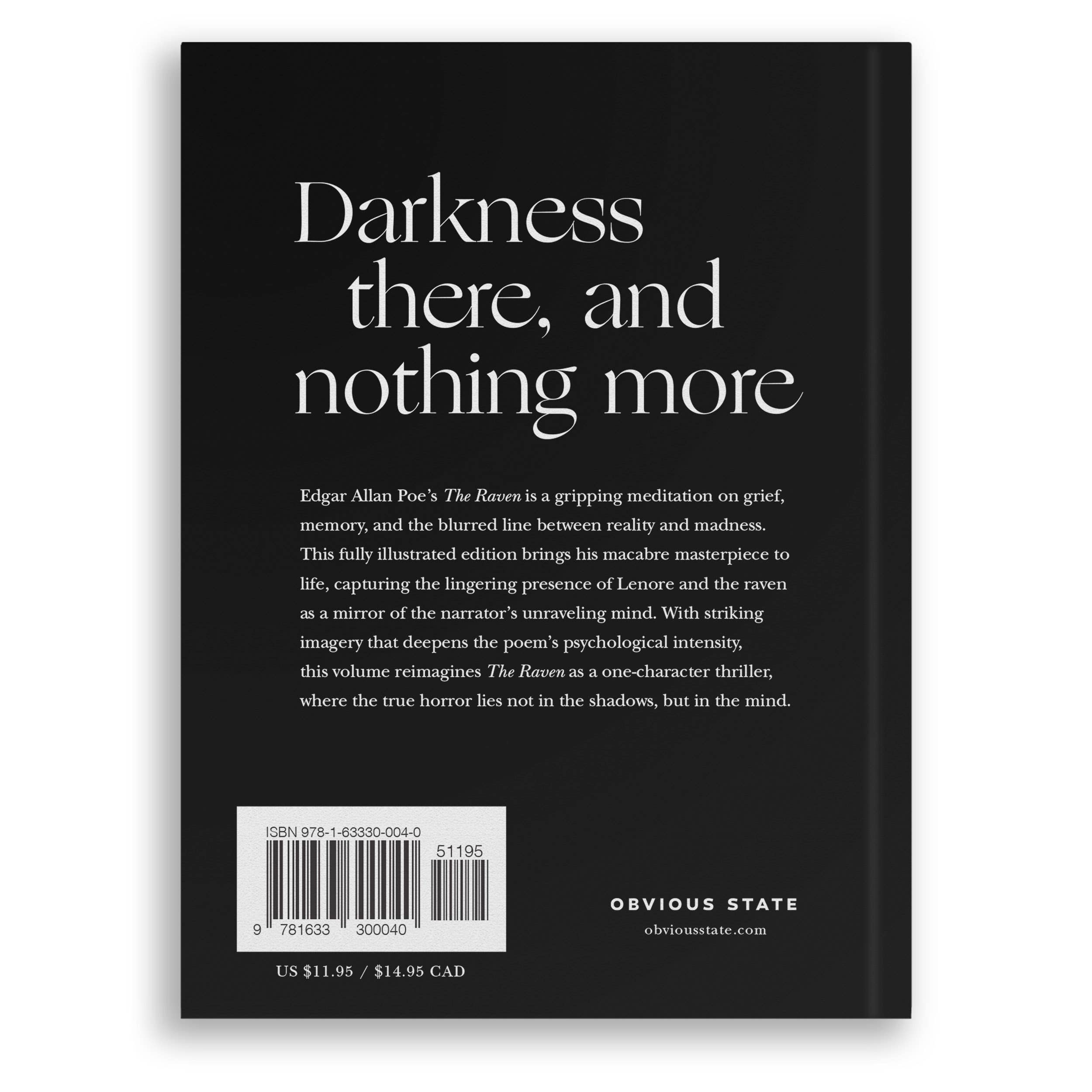 Obvious State - Wholesale Poetry & Drama - The Raven by Edgar Allan Poe, Illustrated Book1