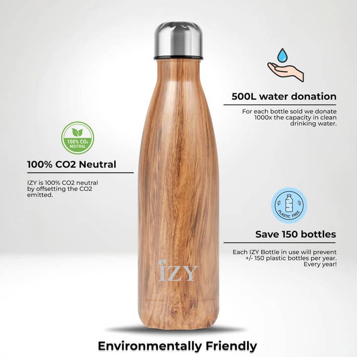 IZY Bottles - Wholesale Water Bottle - Thermos Bottle Design Brown Insulated Water Bottles2