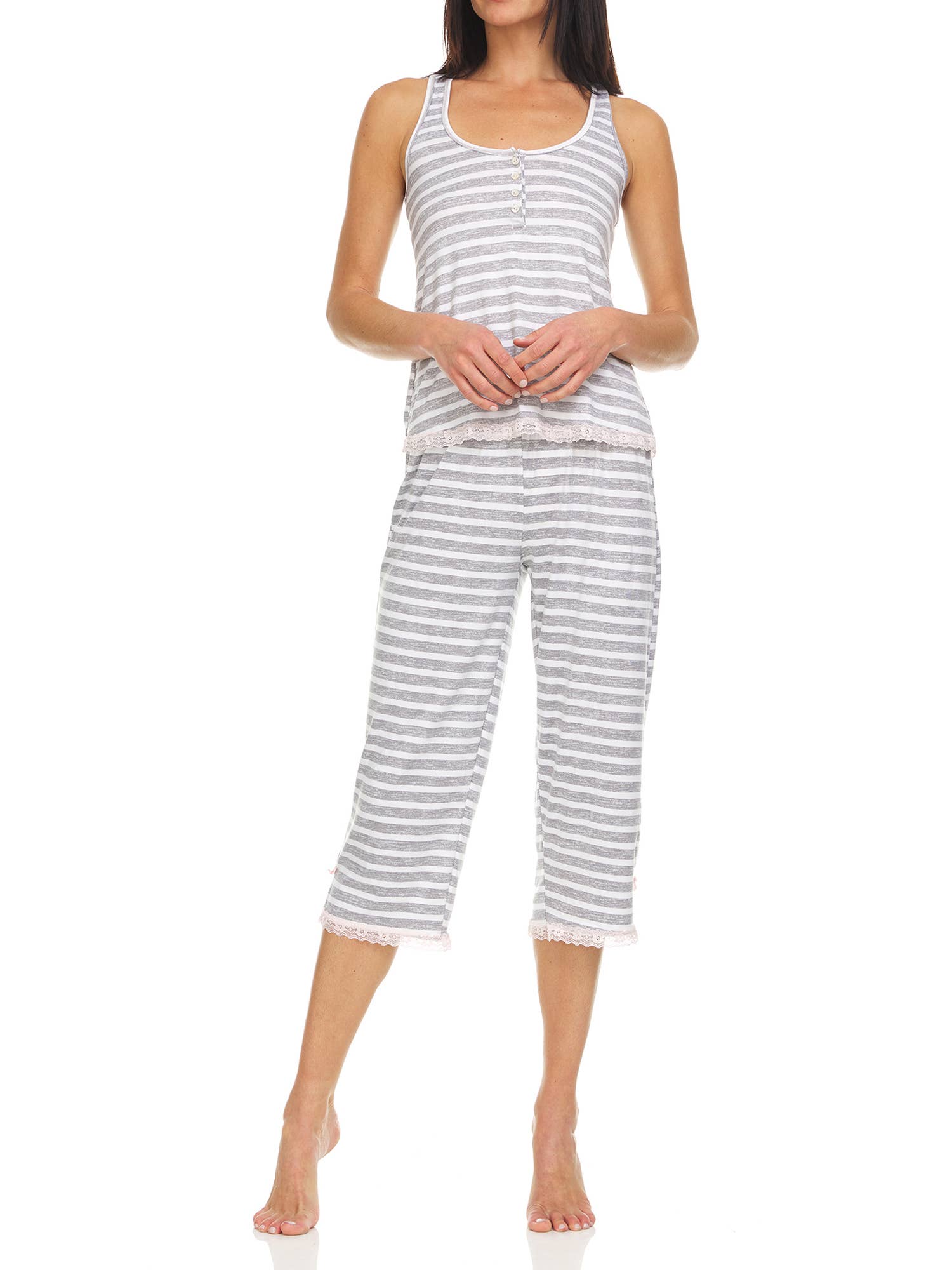 René Rofé - Wholesale Sleepwear Set - Women's - Even Sweeter Capri Pajama Set S8170