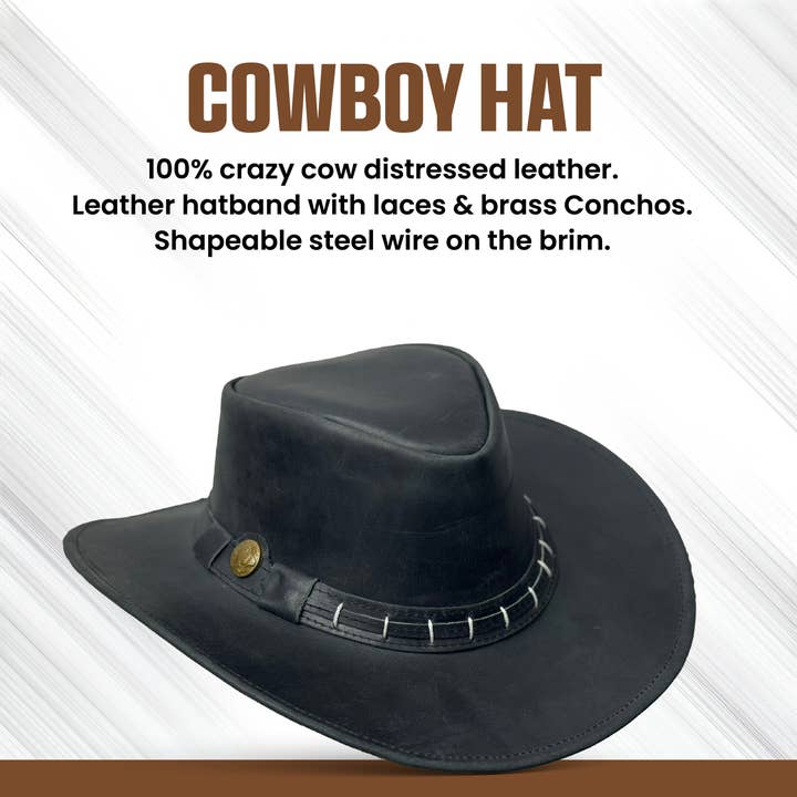 Lesa collection inc - Wholesale Cowboy Hat - Unisex - Maracaibo Cowboy Handmade, Western Style Hats, Leather Hat12