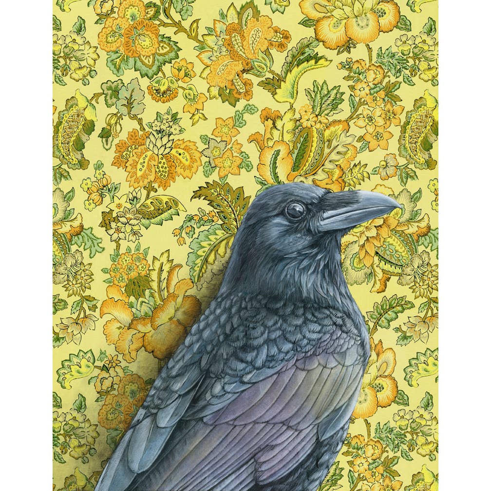 Emily Uchytil – Engroshandel Kunsttryk – Raven - Kunsttryk - Fugleillustration0