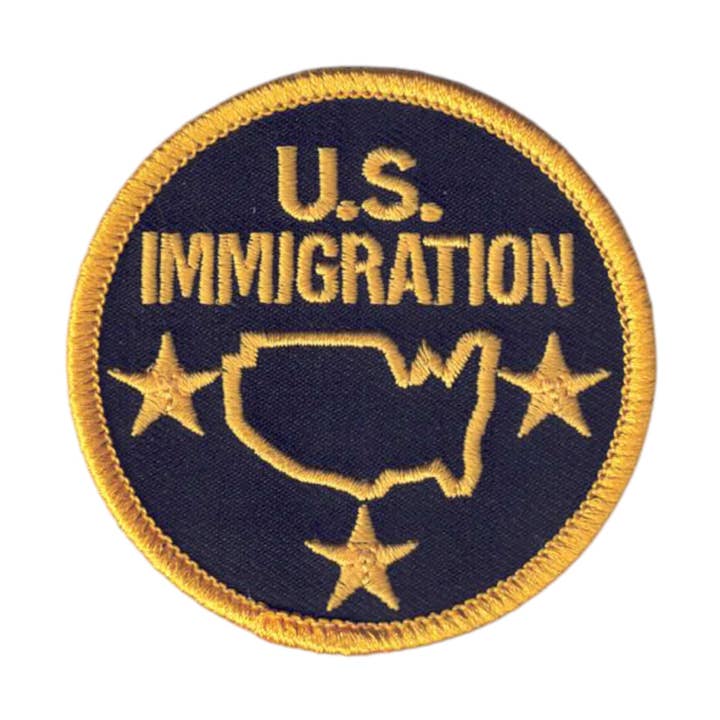 U.S. IMMIGRATION Patch 2.5 Inch - 7431/2.5 for wholesale by Happy Wood Products