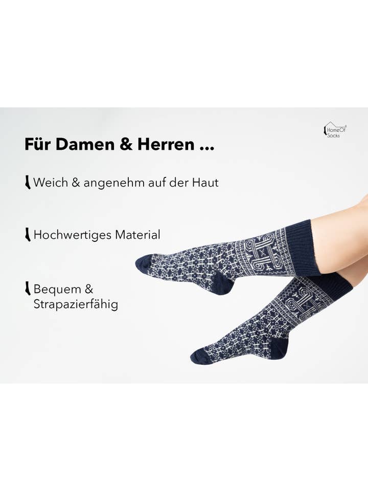 HomeOfSocks - Wholesale Socks - Unisex - Scandinavian wool sock “Finland” lucky symbol3