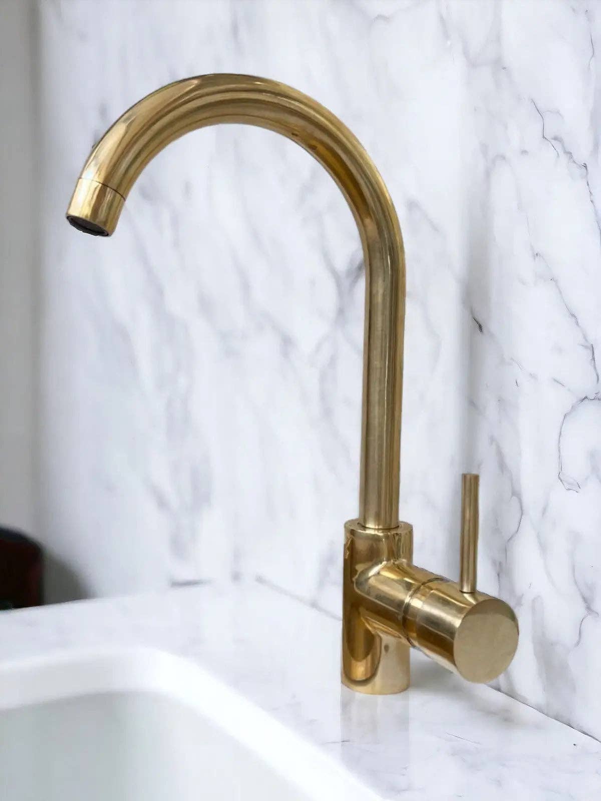 Moroccan Sink - Vente Ustensile/gadget de cuisine - Unlacquered Brass Mixer Lever Handles Faucet3
