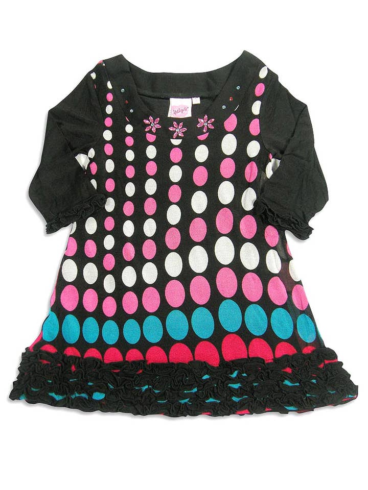 Eastern Off Price - Wholesale Dress - Kids - Lipstik Girl's Toddler - Size 16 Long Sleeve Dress - 6 Diffe