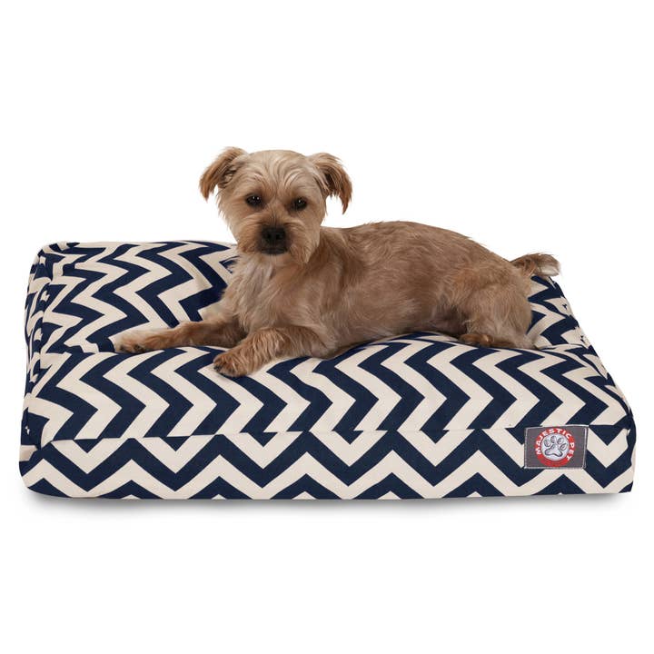 Majestic Pet Products – cama - Cão por atacado – Cama retangular para cães Chevron6