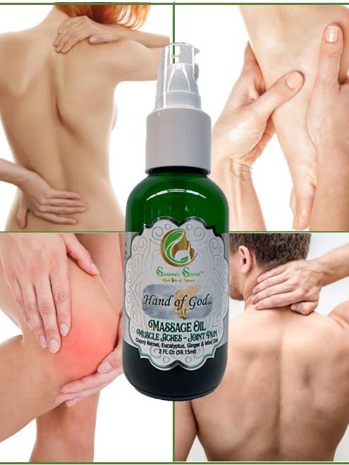 "HAND OF GOD"- Massage Oil- w/ Cherry, Eucalyptus & Mint for wholesale by Susana’s Secret