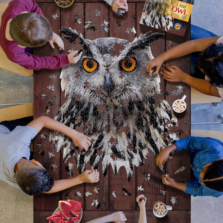 Madd Capp Games & Puzzles - Wholesale Puzzle - Adult - I AM Owl 550 piece jigsaw puzzle - gift4