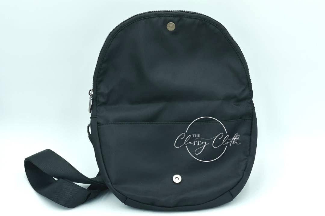 The Classy Cloth WS – Pochete - Mulher por atacado – Saco Margot Moon Cinto - Preto RTS11