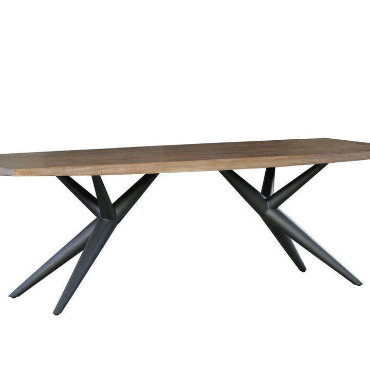 Asheville, Solid Wood Bench with Metal Base for wholesale by Grandeur Imports LLC