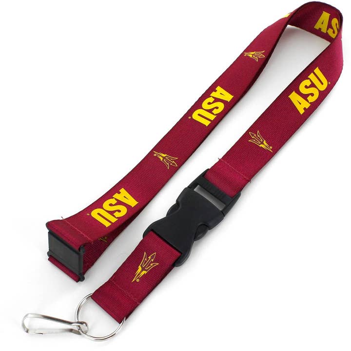 NCAA Arizona State Sun Devils Team Lanyard, Maroon for wholesale by Aminco USA