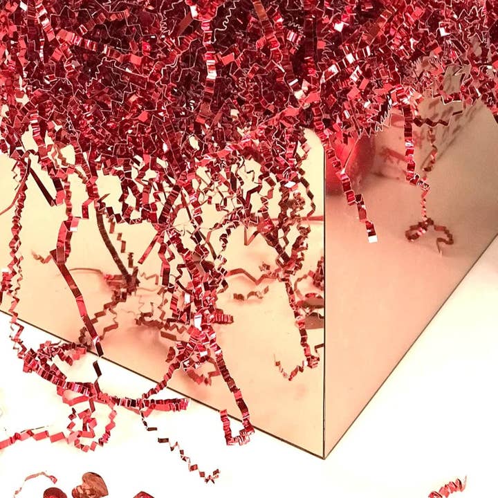 Posh Paper - Wholesale Gift Bag - Valentine's Day Crinkle Paper Shredded Gift Basket Filler, 1 LB