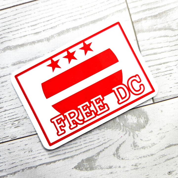 ShesSoCrafty Goods - Wholesale Sticker - DC Protest Art Weatherproof Vinyl Sticker4