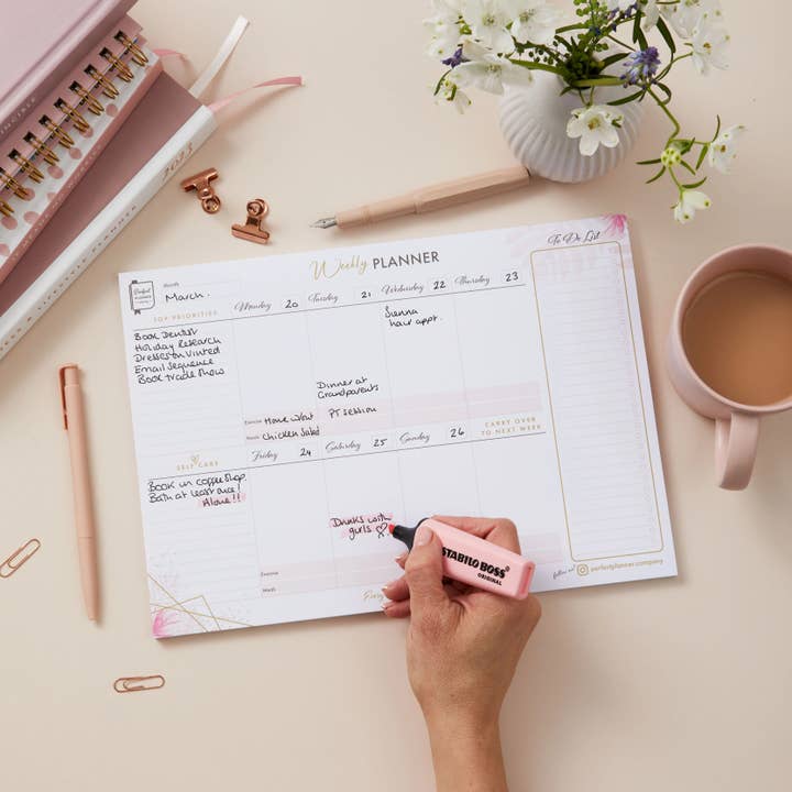 Perfect Planner Company – wholesale Planner – Weekly Planner Desk Pad1