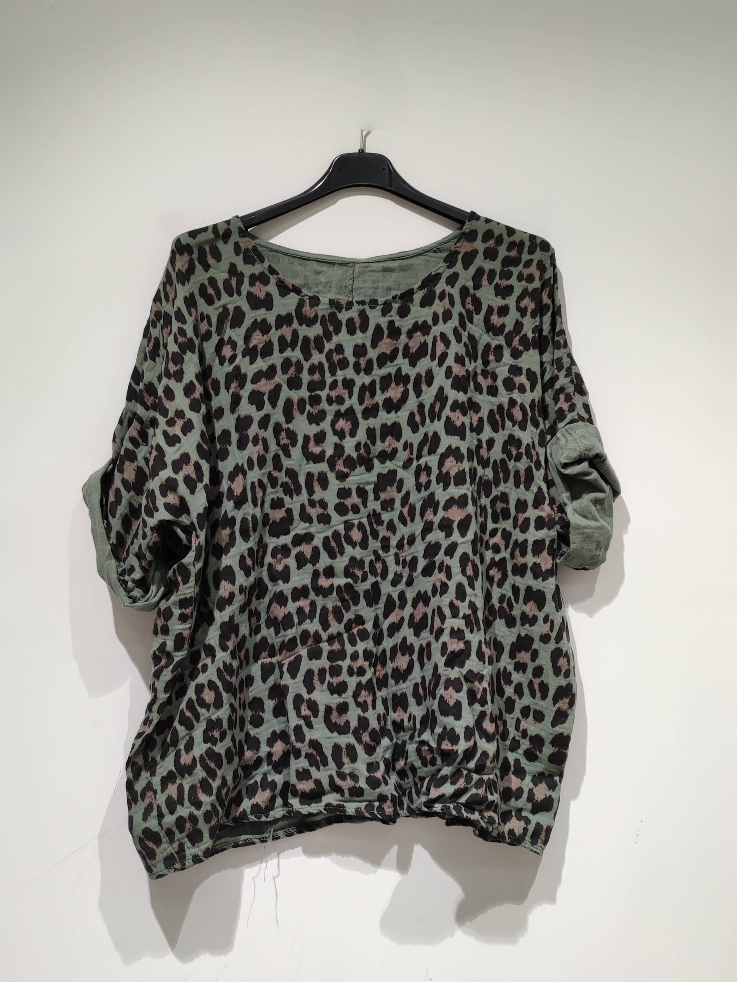 Pomelo paris - Venta al por mayor Blusa - Mujer - Blusa Leopardo COTTON GAS4