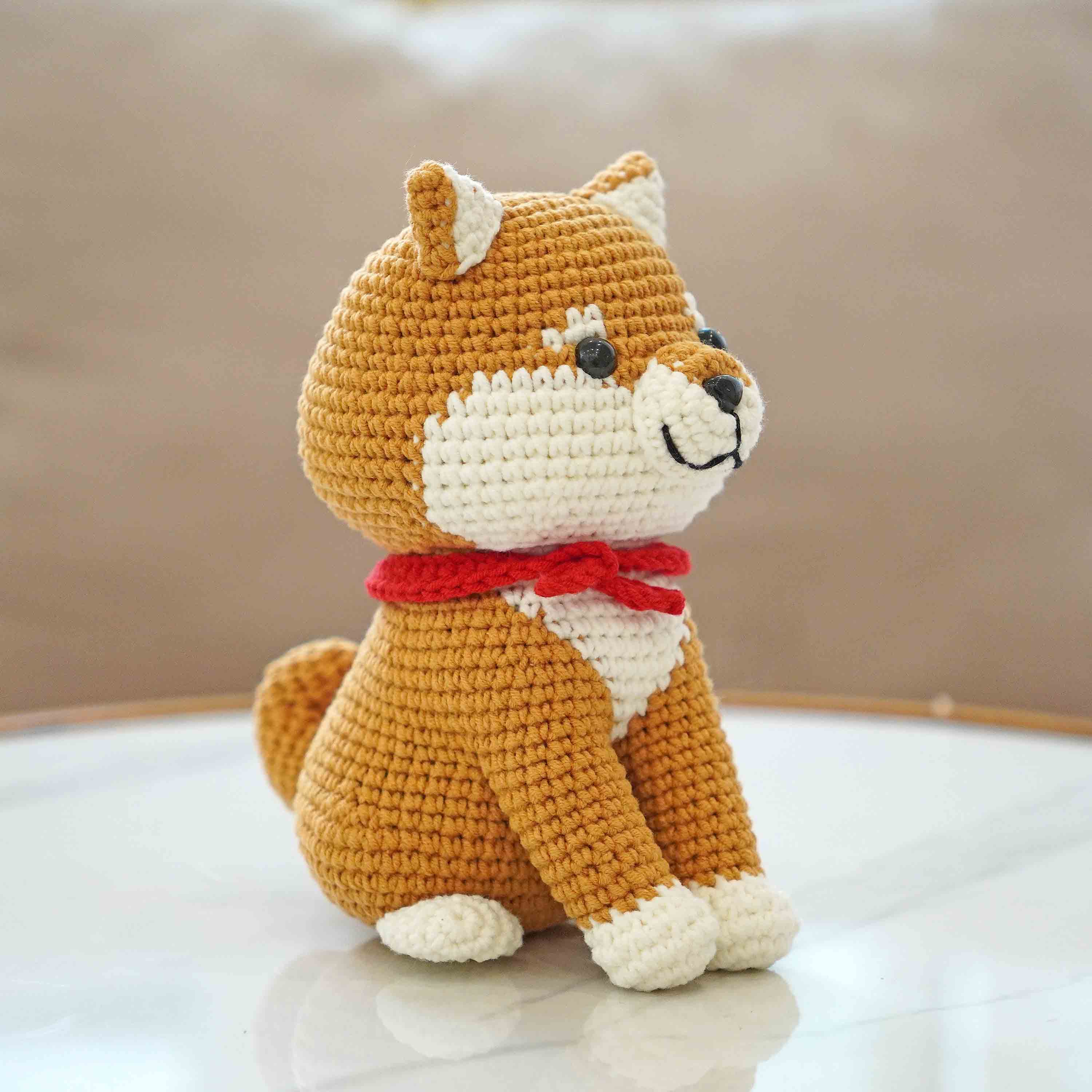 TOMOPOD LLC – wholesale Car Decorative Charm - Unisex – Chibi the Shiba Inu and The Octopus Amigurumi Crochet4