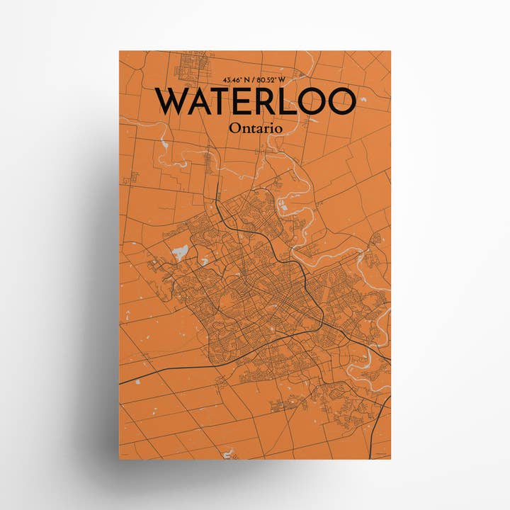 OurPoster.com - Wholesale Poster - Waterloo City Map Poster40