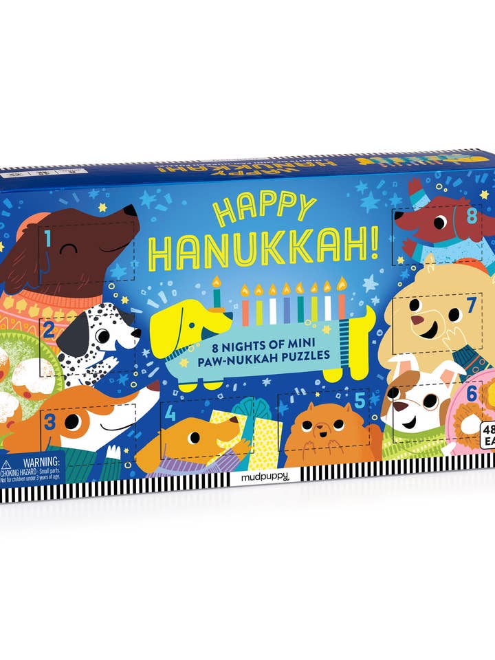 Happy Hanukkah! Countdown Puzzle Set for wholesale by Chronicle Books