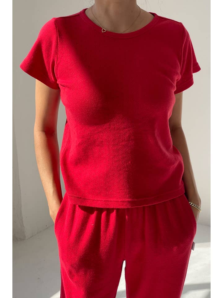 Le Bon Shoppe - Wholesale Knit Top - Women's - Pointelle Babe Tee (2S-2M-1L)34