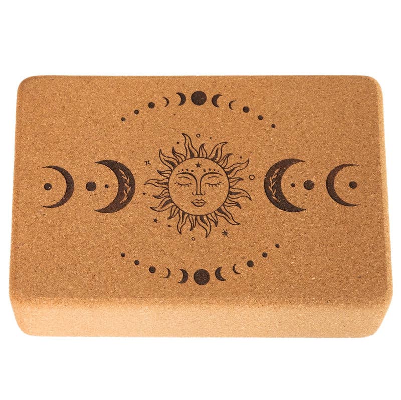 Divasya - Wholesale Yoga Block/Bolster - Cork Yoga Block | medium size | rounded edges | 22.5 x 15 x 7.5 cm2