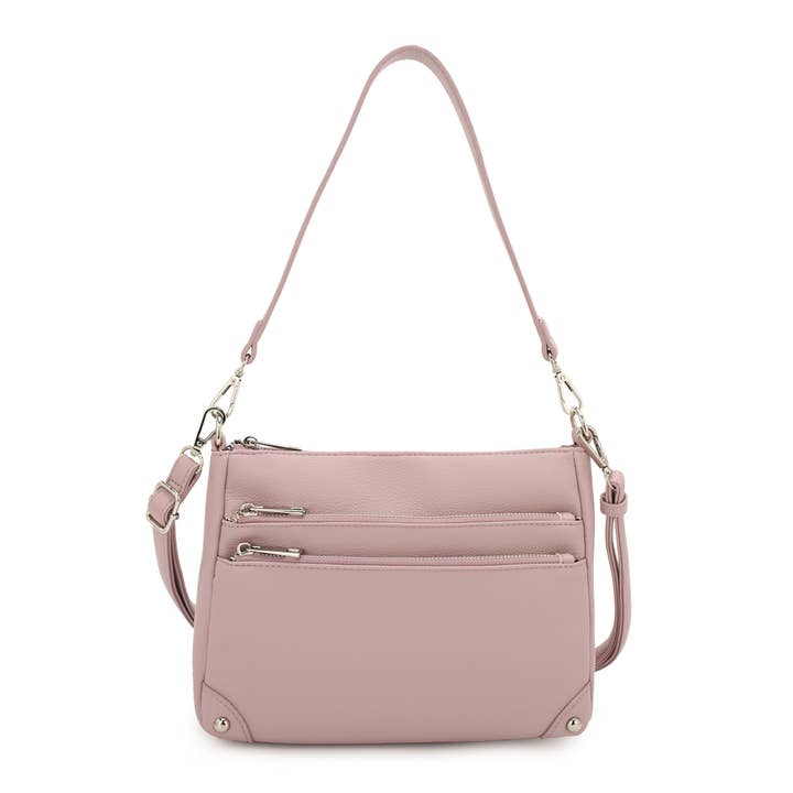 KAYLA+AVA - Wholesale Crossbody Bag - Women's - SHELBY 2 WAY TRIPLE COMPARTMENT CROSSBODY BAG