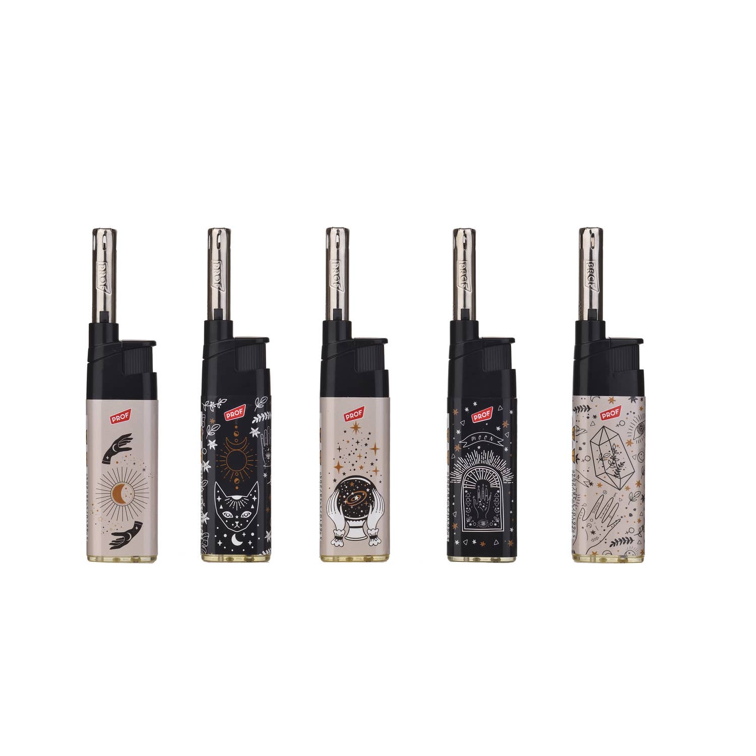 PROF - Wholesale Lighter - Black Magic Long Lighters x502