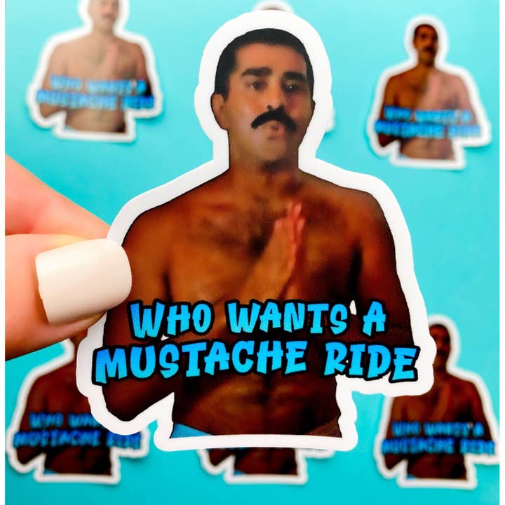 Otto's Grotto - Wholesale Sticker - Super Troopers Ramathorn Sticker Mustache Ride | POLICE
