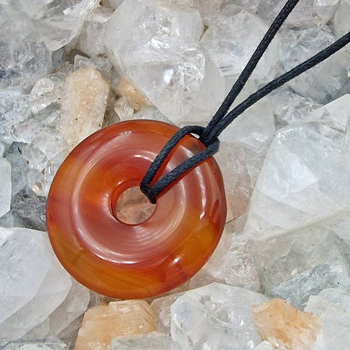 Shamans Crystal - Wholesale Individual Charm/Pendant - Gemstone Donuts Pendant, Crystal Doughnut Pendant