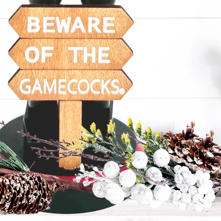 Santa’s Workshop Inc. - Wholesale Holiday Nutcracker - 12" South Carolina Beware of the Gamecocks Nutcracker2