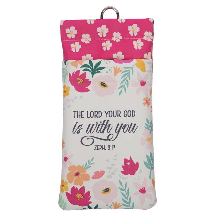 Eyeglass Case God is With You Zeph. 3:17 for wholesale by Christian Art Gifts